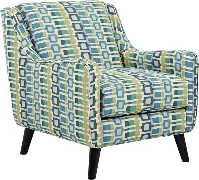 Harper Aquamarine Accent Chair - Thumbnail - Image 1