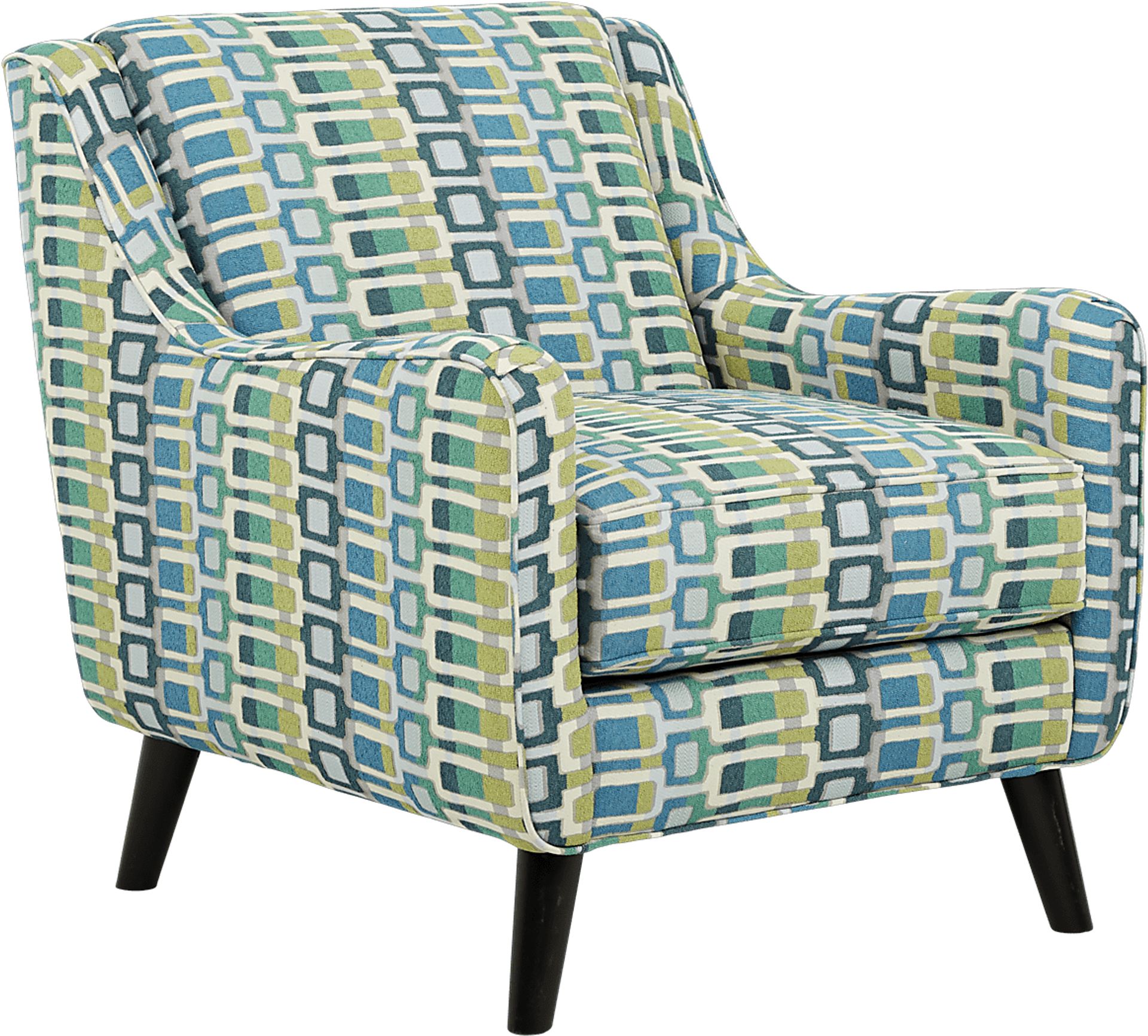 Harper Aquamarine Accent Chair - Image 1