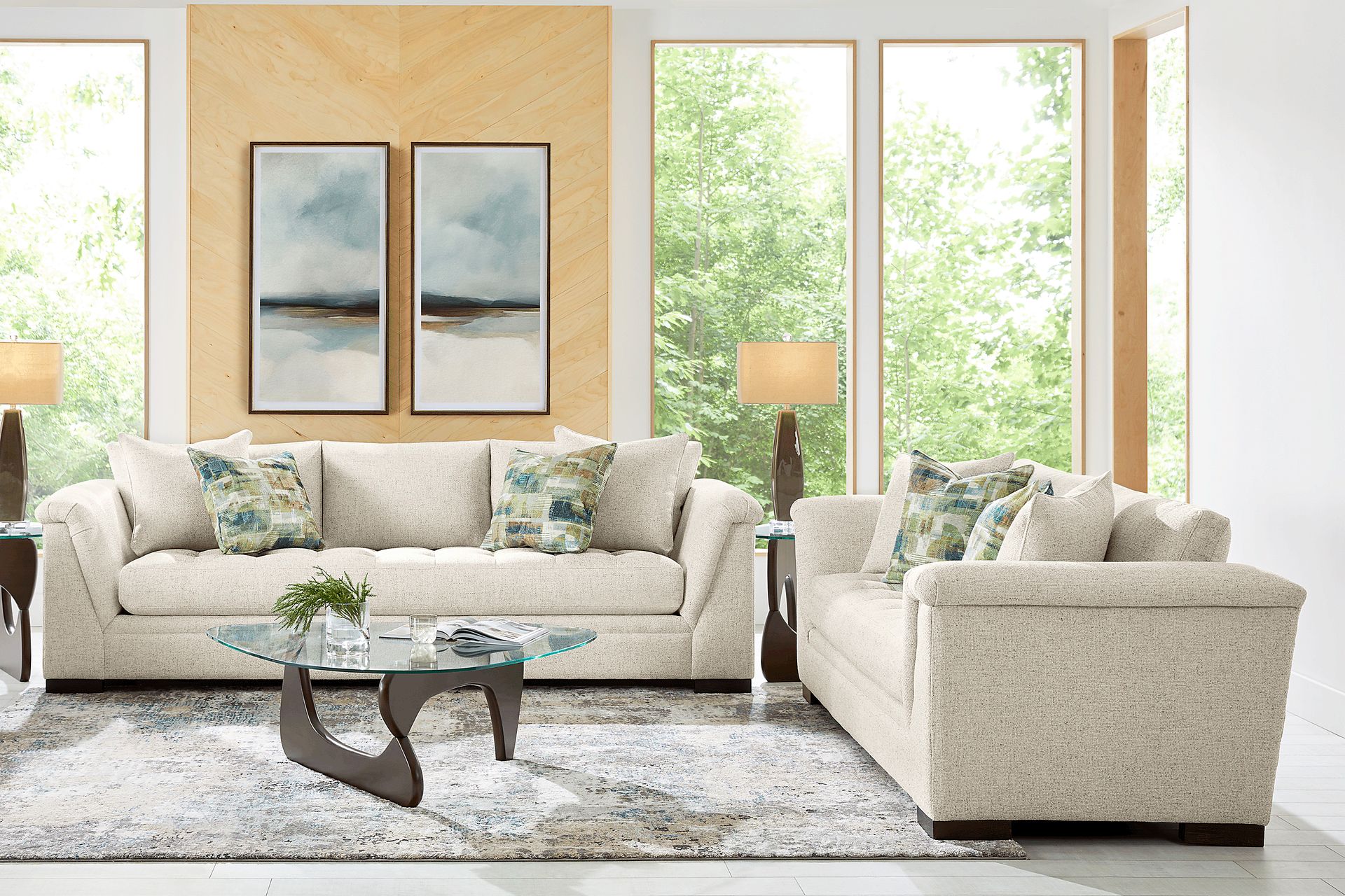 Harper Beige 2 Pc Living Room - Image 1