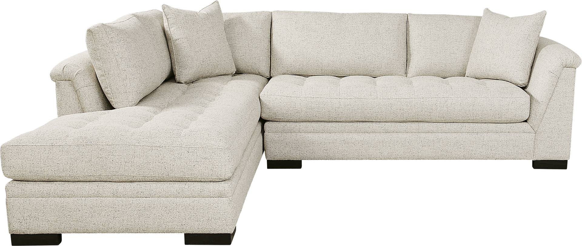 2 pc left arm chaise sectional