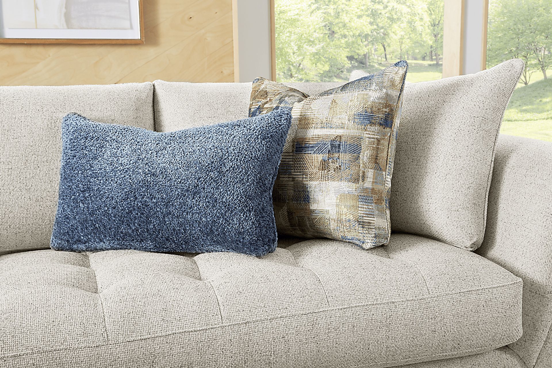 Harper Beige 2 Pc Sectional - Image 3
