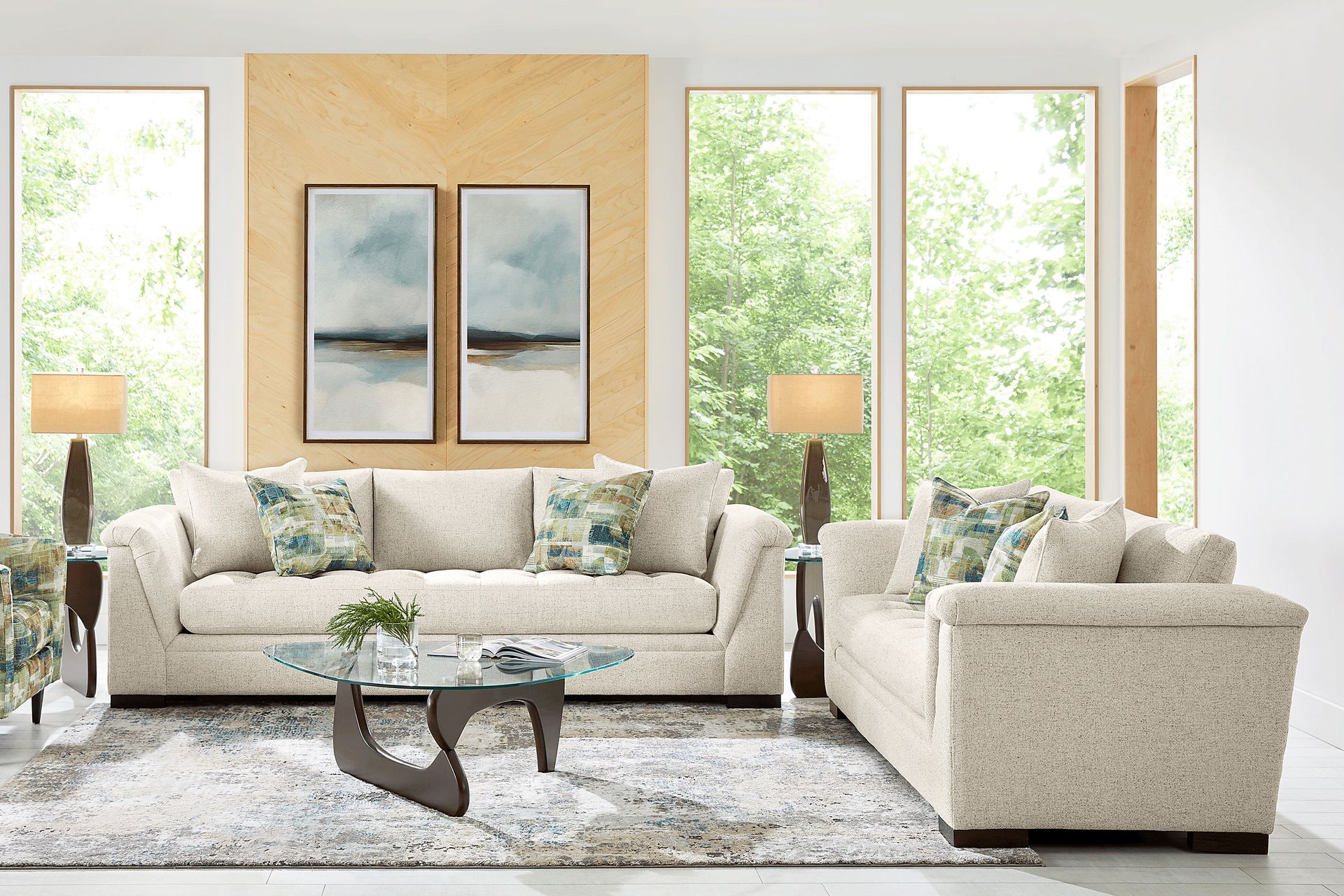 Harper Beige 3 Pc Living Room - Image 1