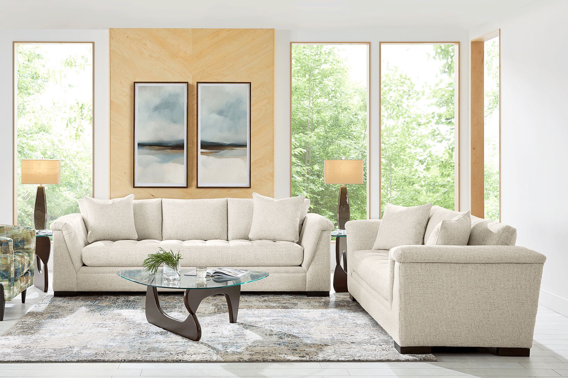 Harper Beige 5 Pc Living Room - Image 1