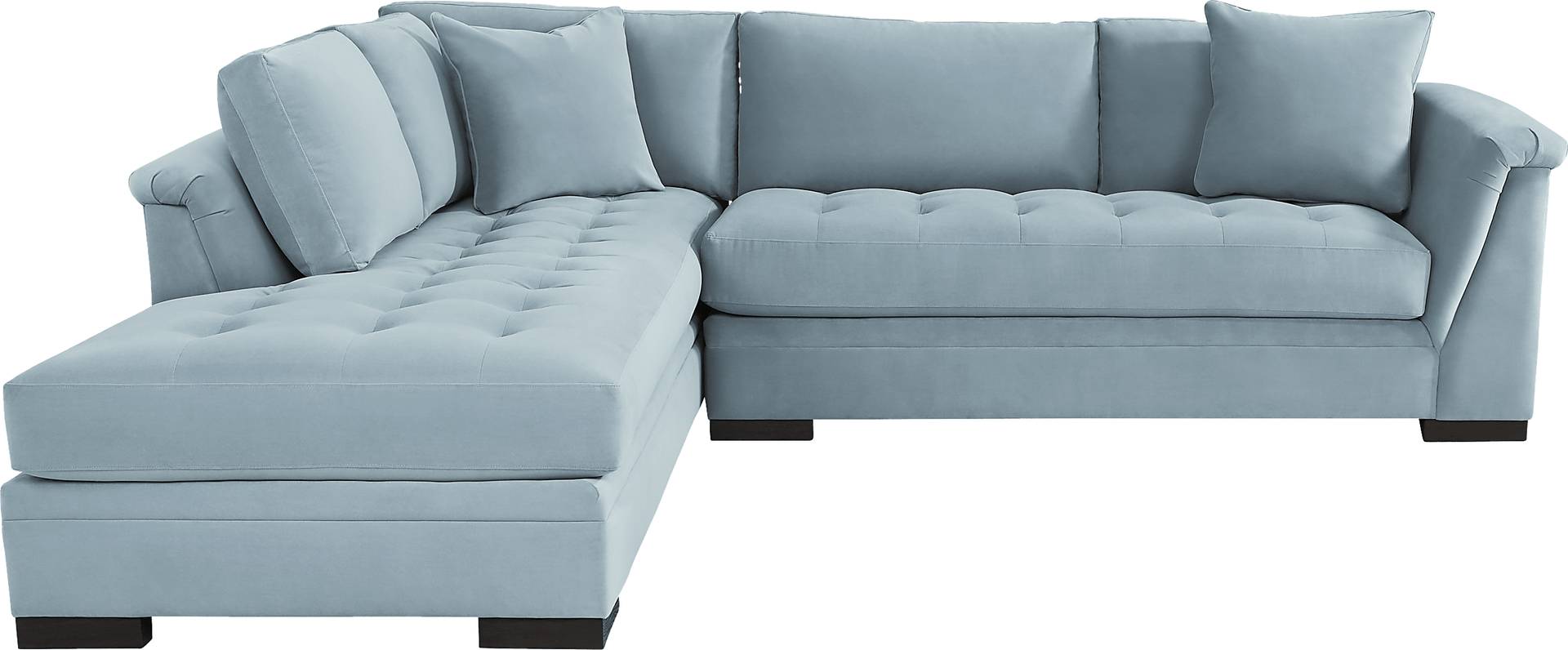 2 pc left arm chaise sectional