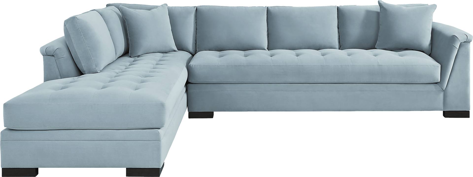2 pc left arm chaise xl sectional