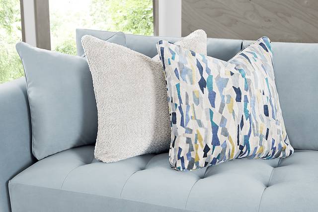 Harper Blue 5 Pc Sectional Living Room - Thumbnail - Image 5