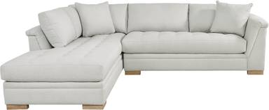 2 pc left arm chaise sectional