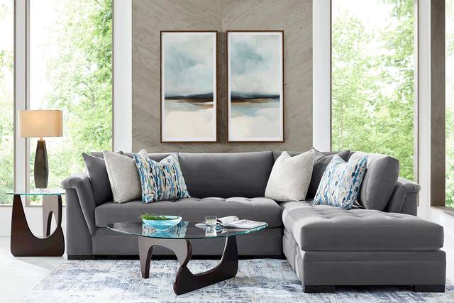 Harper Steel 2 Pc Sectional - Thumbnail - Image 2
