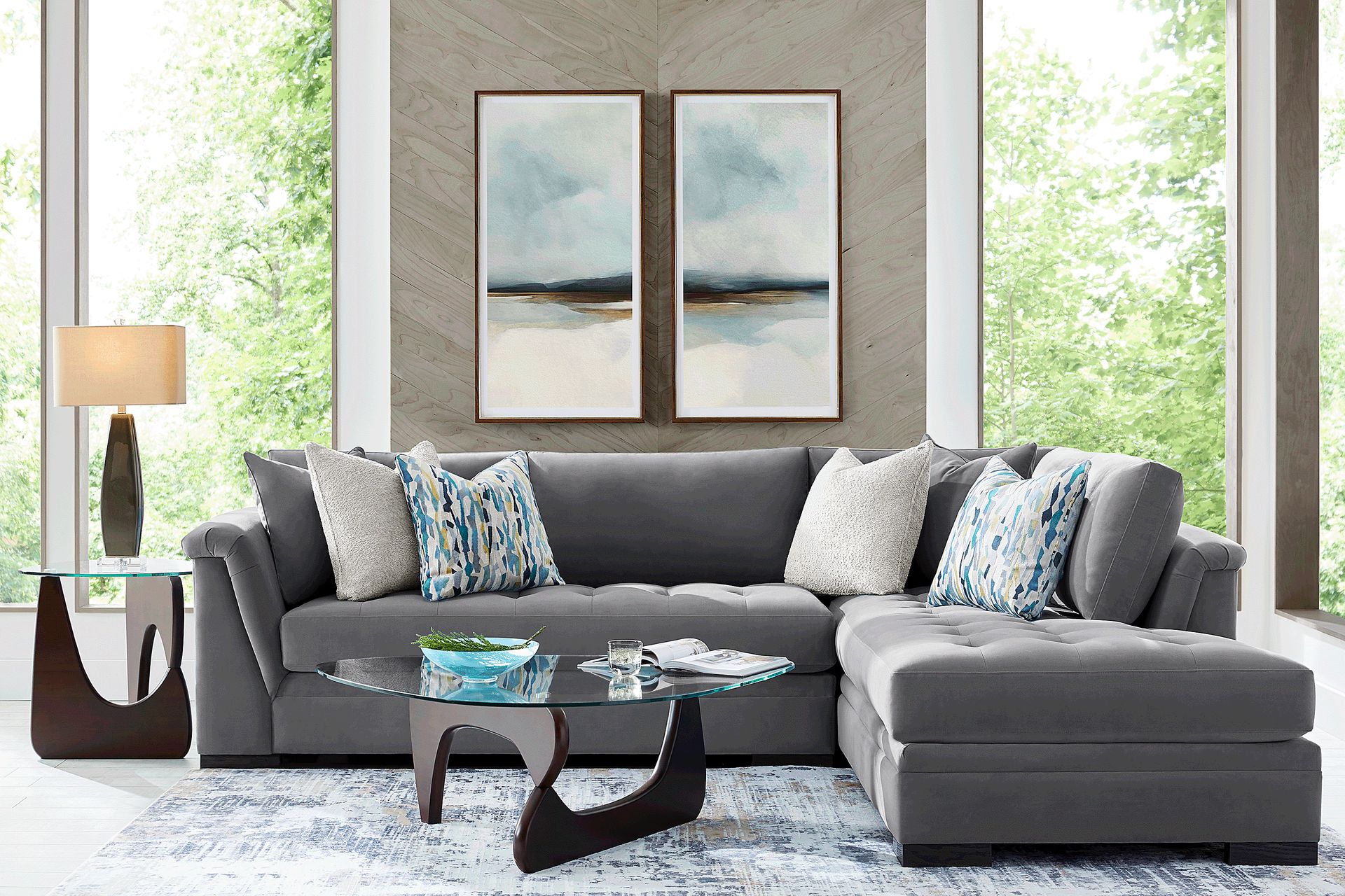 Harper Steel 2 Pc Sectional - Image 2