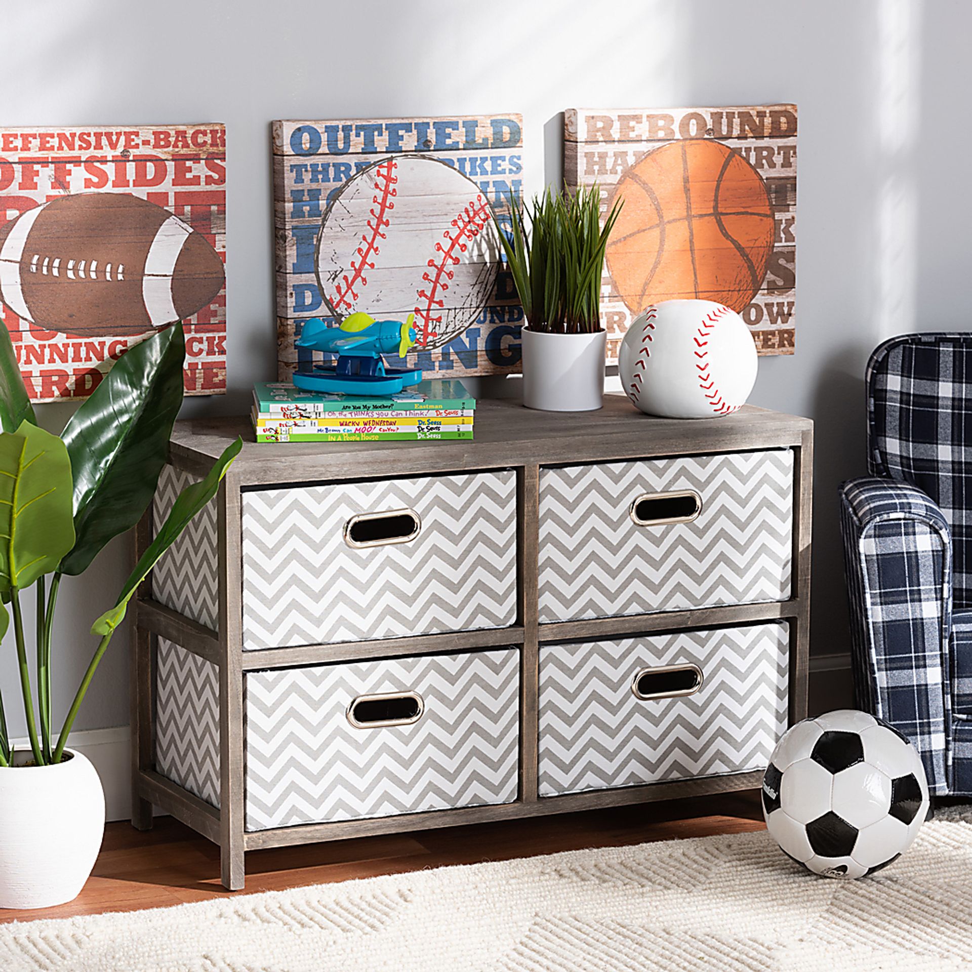 Harpercolins Gray Storage Cabinet - Image 2