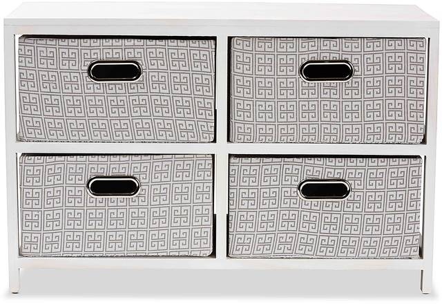 Harpercolins White 4 Basket Storage Unit - Thumbnail - Image 7