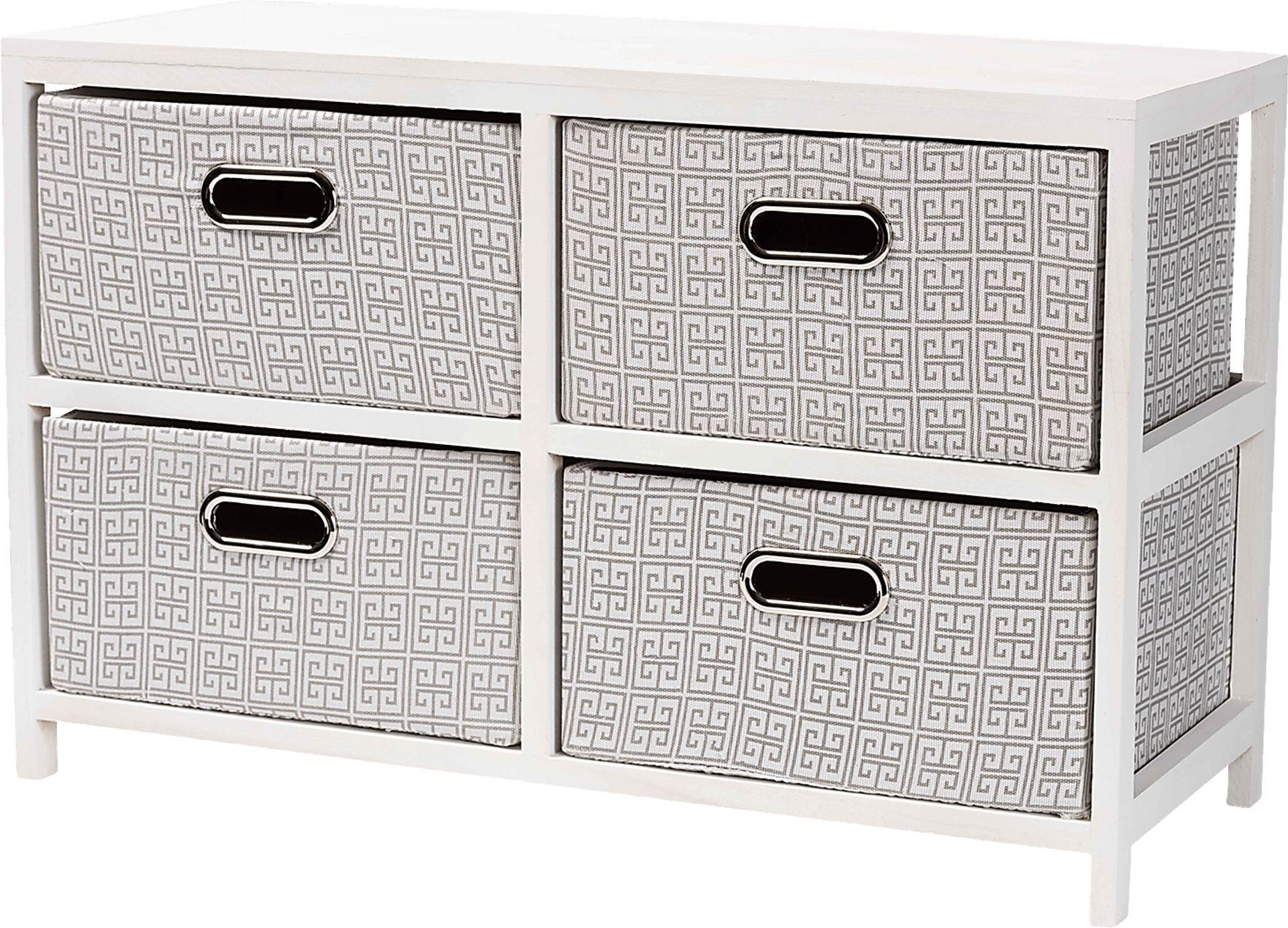 Harpercolins White 4 Basket Storage Unit - Image 1