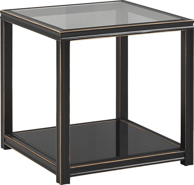 Harperdale Black End Table - Thumbnail - Image 1