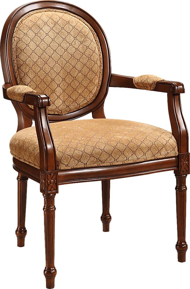 Harpley Brown Accent Chair - Thumbnail - Image 1