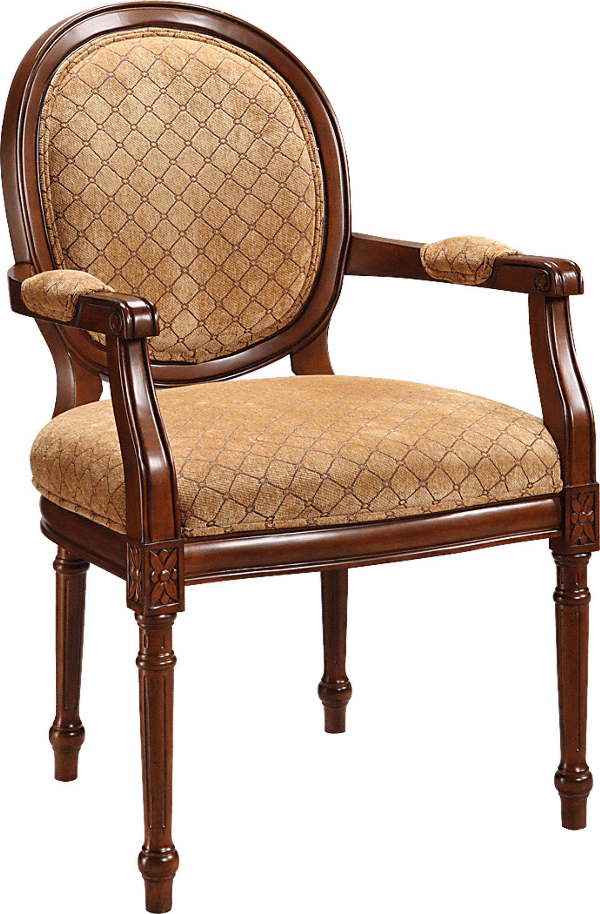 Harpley Brown Accent Chair - Image 1