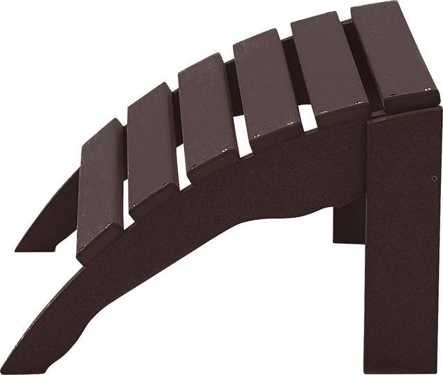Harpwell Traditional Espresso Outdoor Ottoman - Thumbnail - Image 2