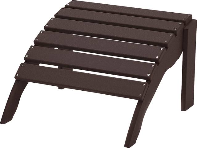 Harpwell Traditional Espresso Outdoor Ottoman - Thumbnail - Image 1