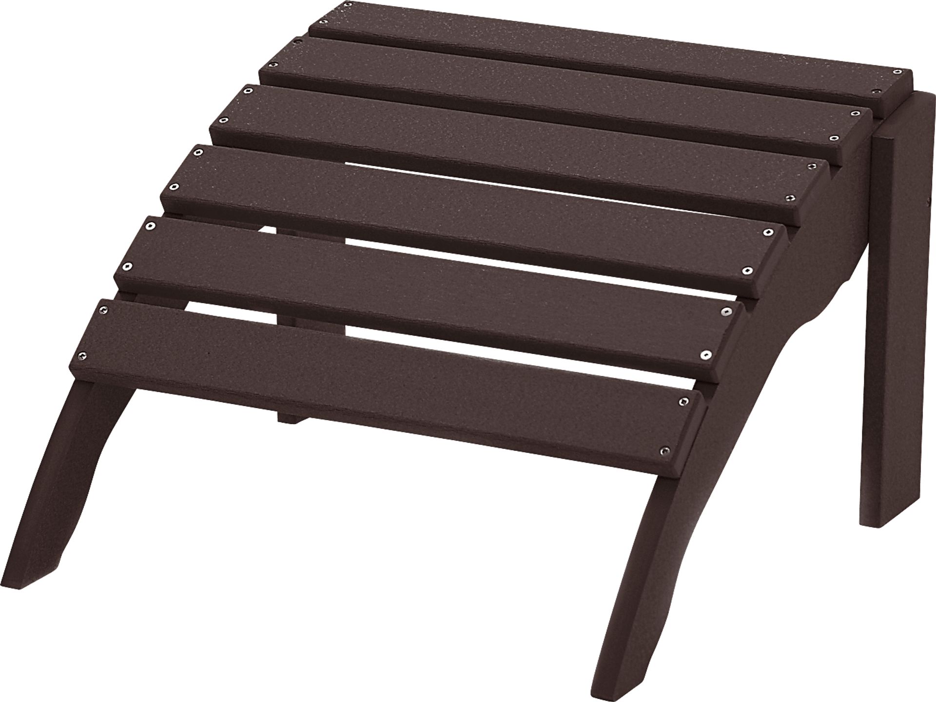 Harpwell Traditional Espresso Outdoor Ottoman - Image 1
