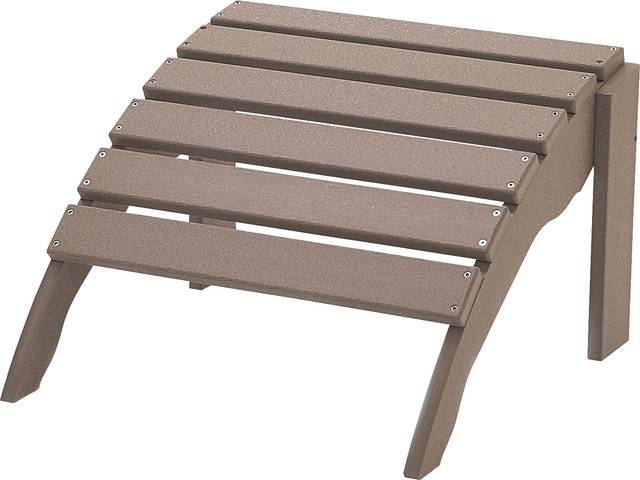 Harpwell Traditional Tan Outdoor Ottoman - Thumbnail - Image 1