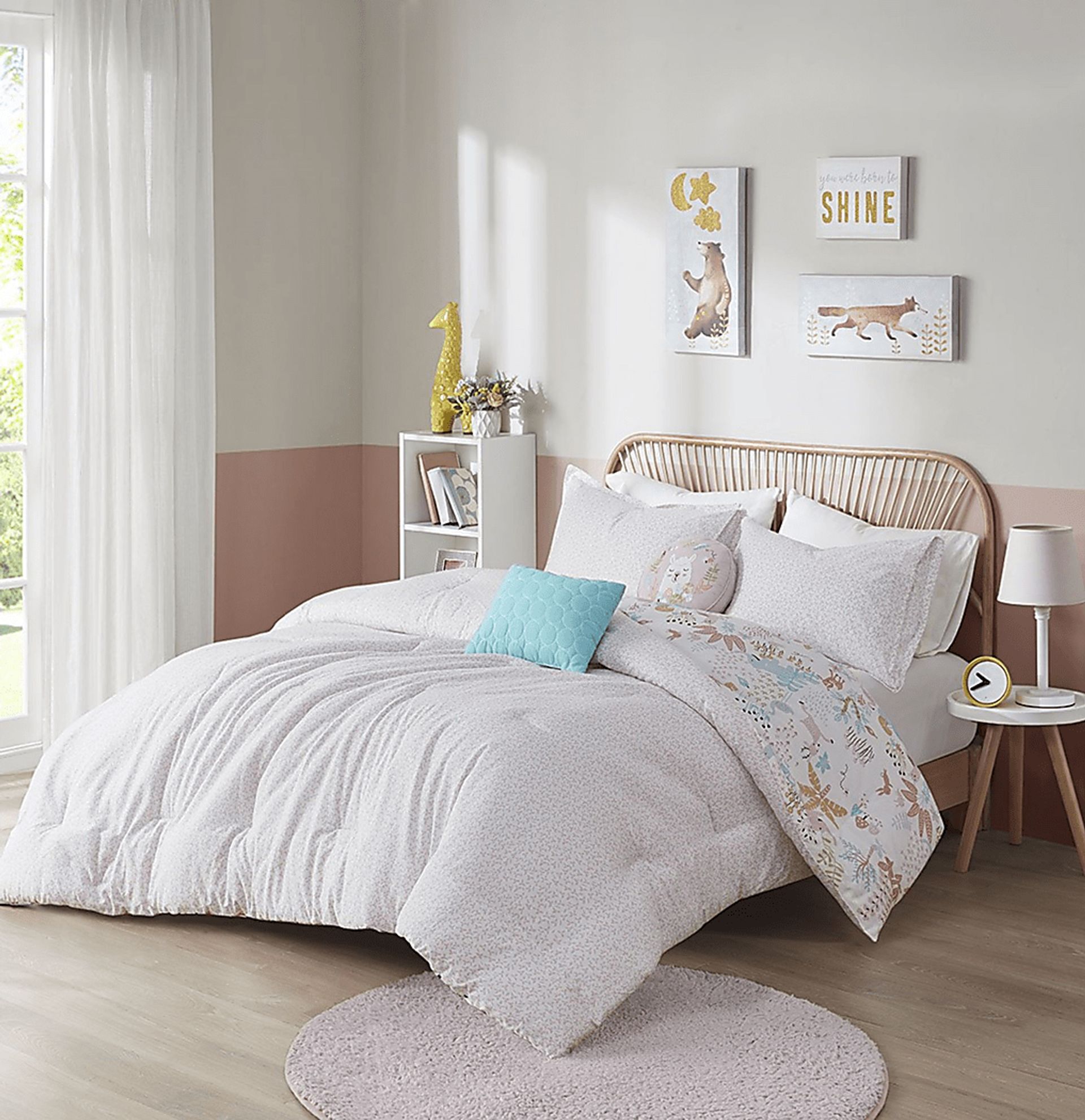 Harratt Blush Twin Comforter Set - Image 13