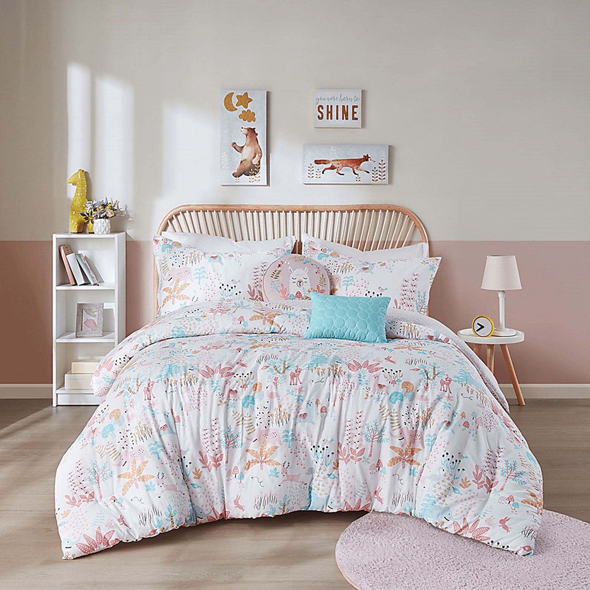 Harratt Blush Twin Comforter Set - Image 14