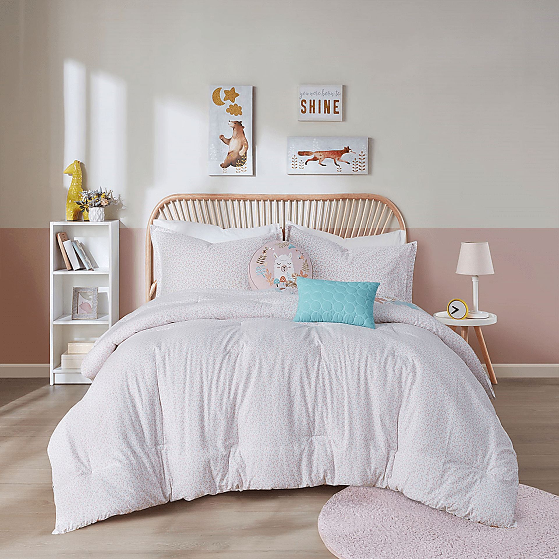 Harratt Blush Twin Comforter Set - Image 15