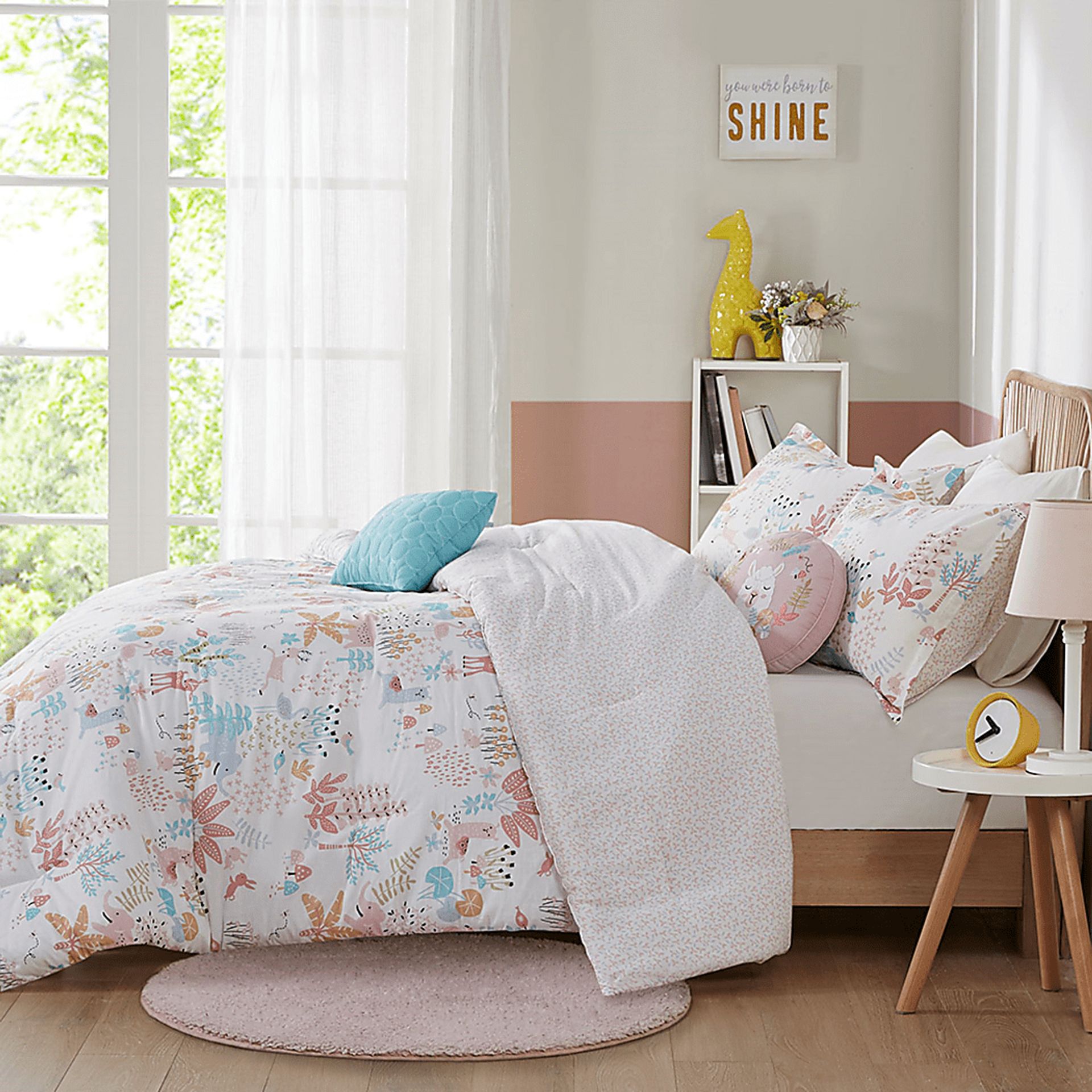 Harratt Blush Twin Comforter Set - Image 16