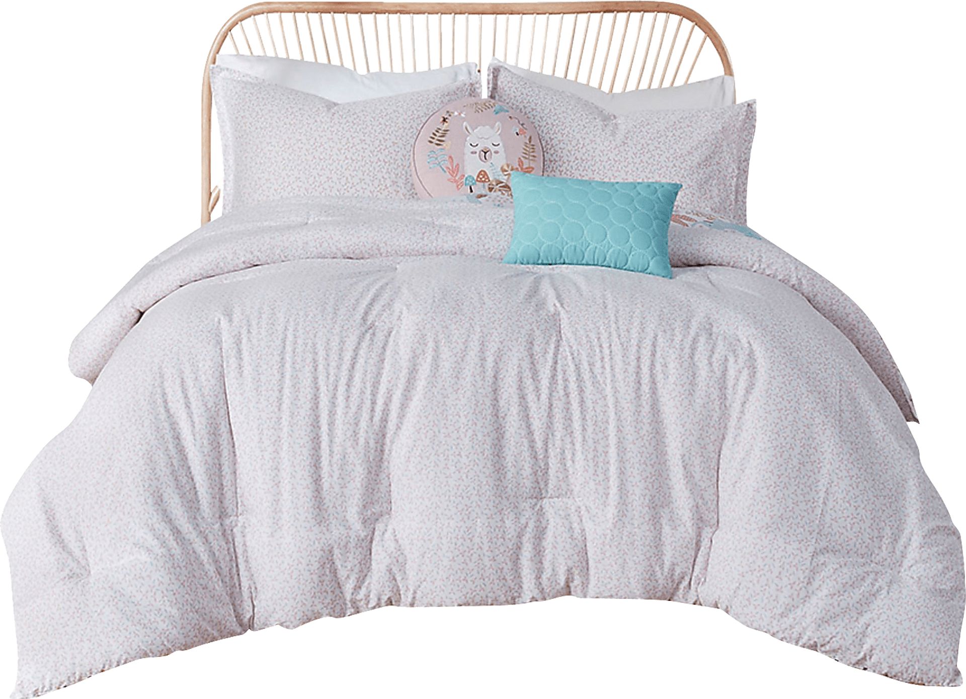 Harratt Blush Twin Comforter Set - Image 3