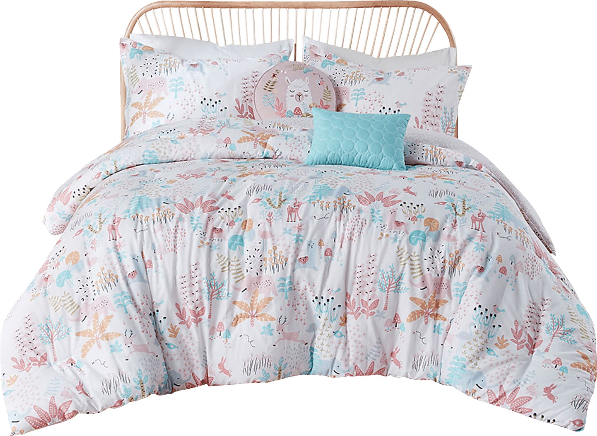 Harratt Blush Twin Comforter Set - Image 1