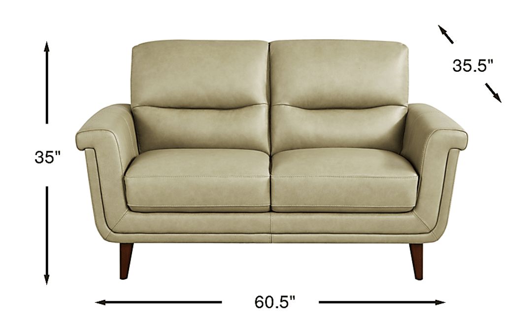 Harrington Park Leather Loveseat