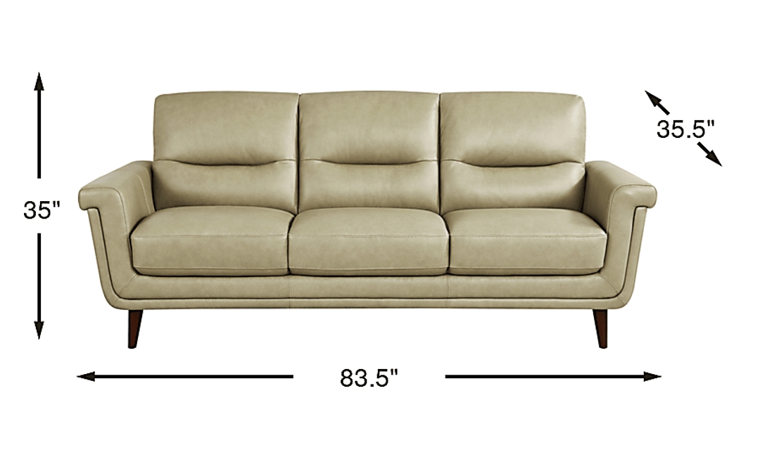 Harrington Park Leather Sofa