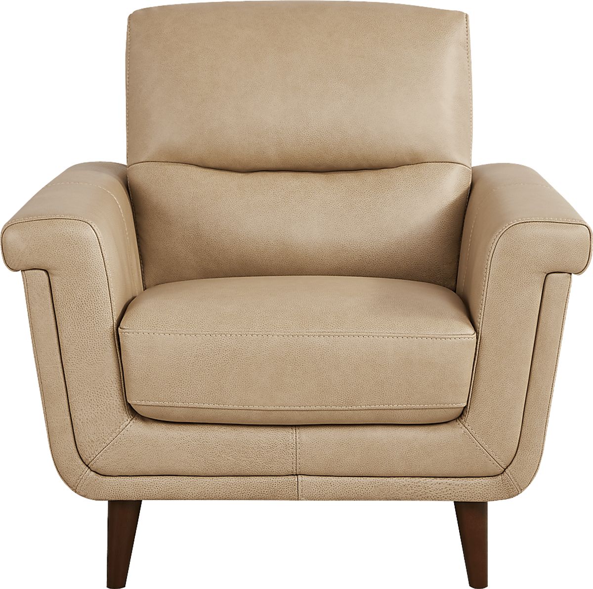 Harrington Park 3 Pc Stone Beige Leather Living Room Set With Sofa ...
