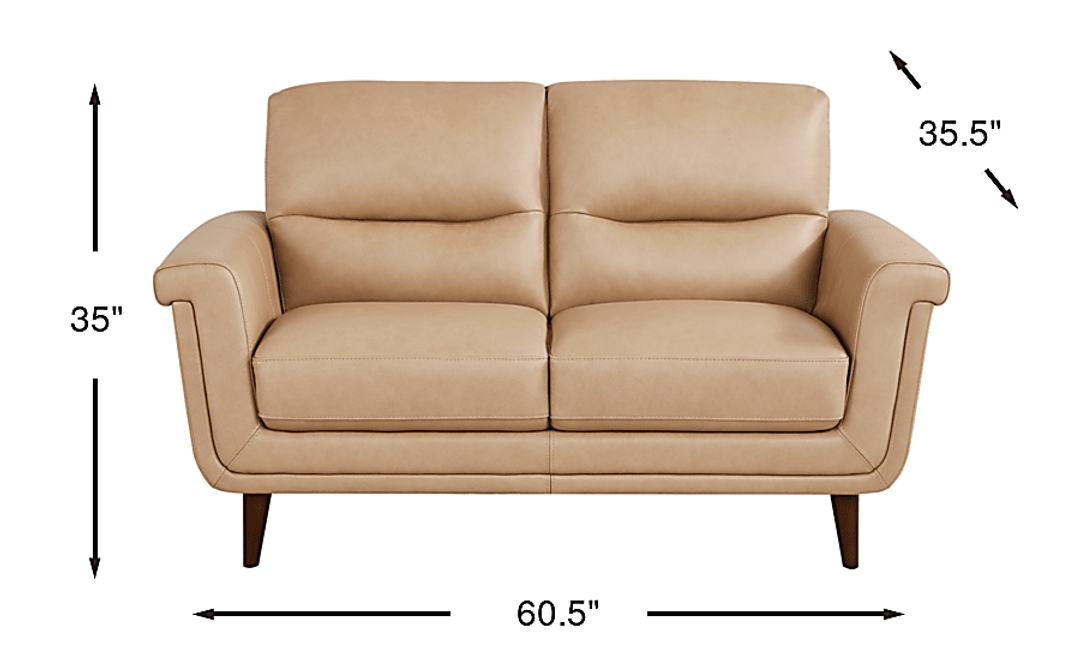 Harrington Park Leather Loveseat
