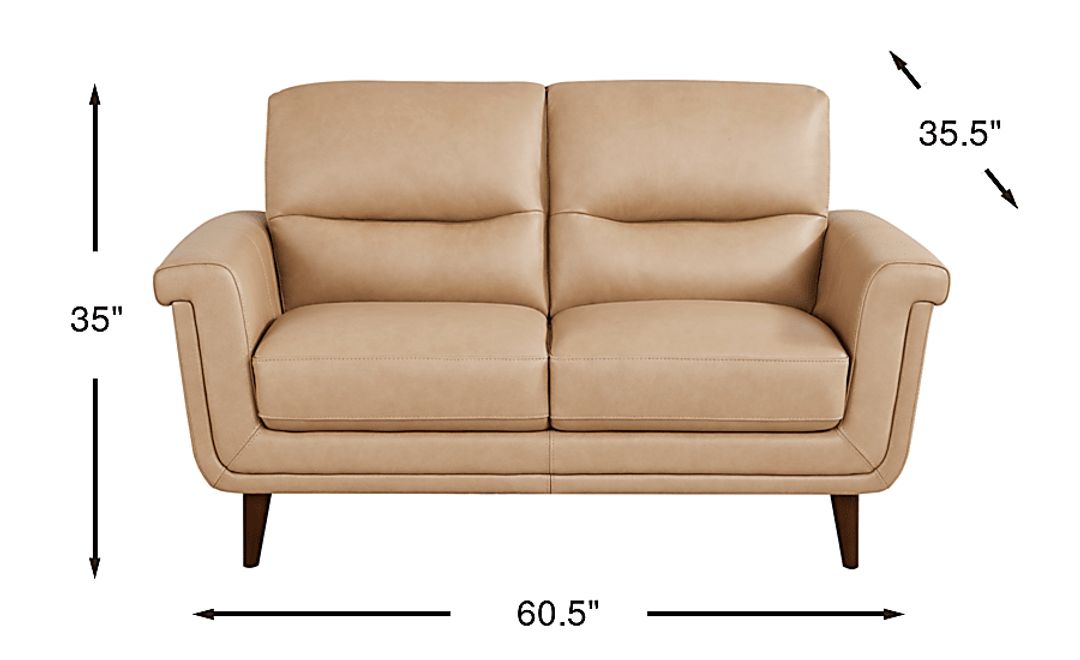 Harrington Park Leather Loveseat