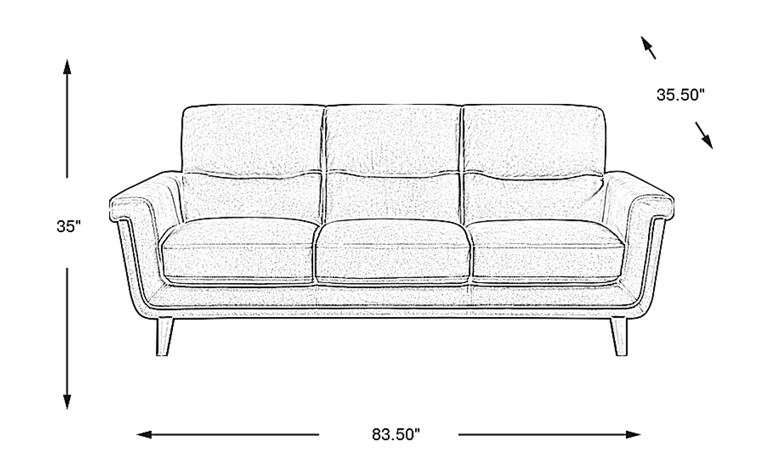 Harrington Park Leather Sofa