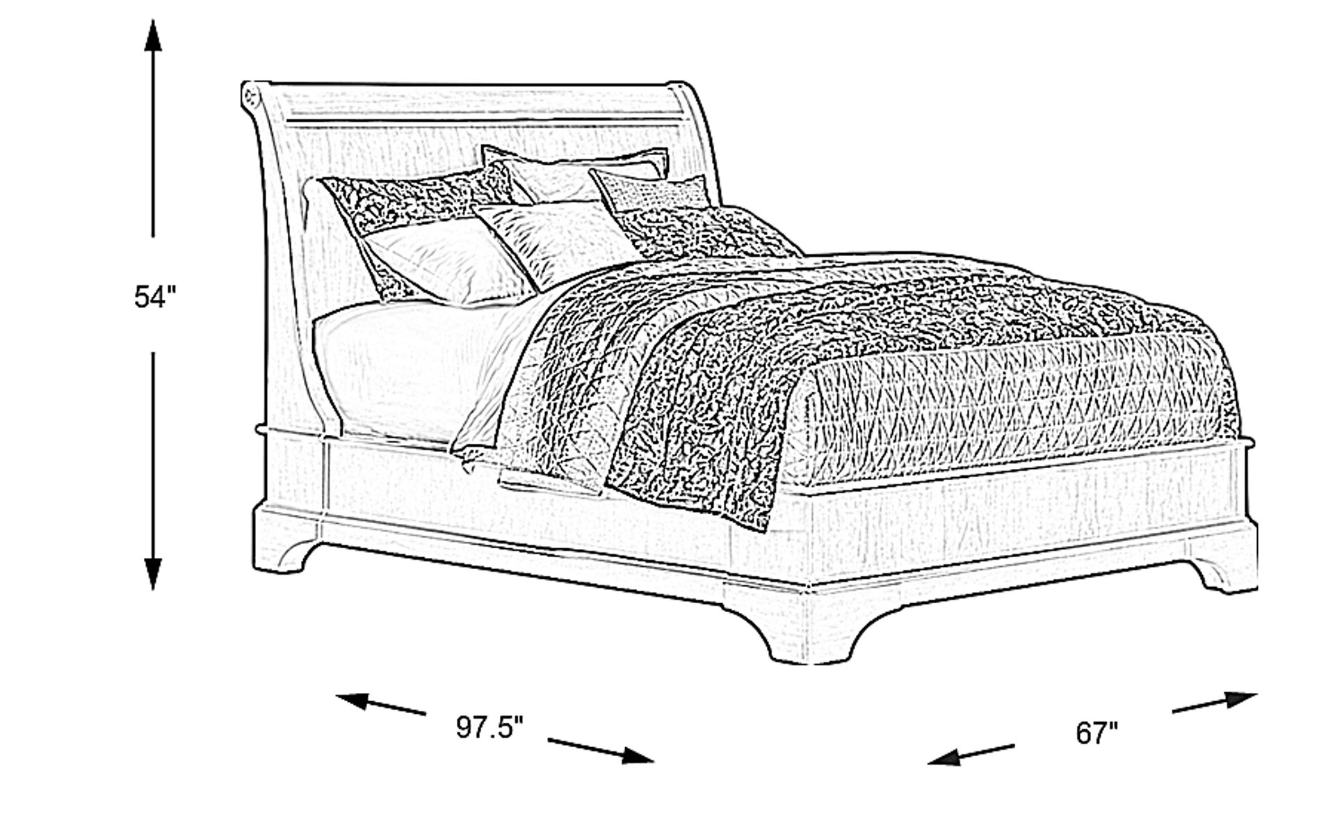 Dimension Image. Please refer to the Dimension Tab on this page for dimension details.