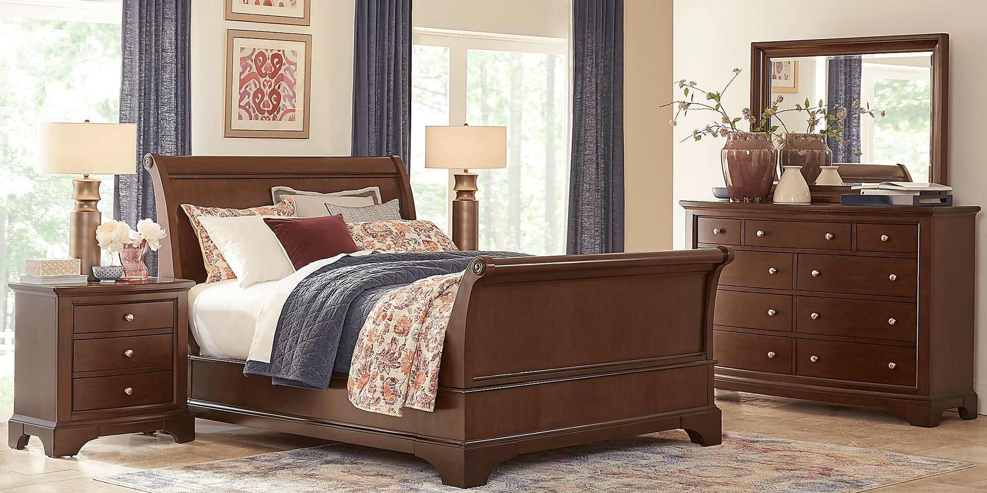 Rooms to go sleigh bed king discount