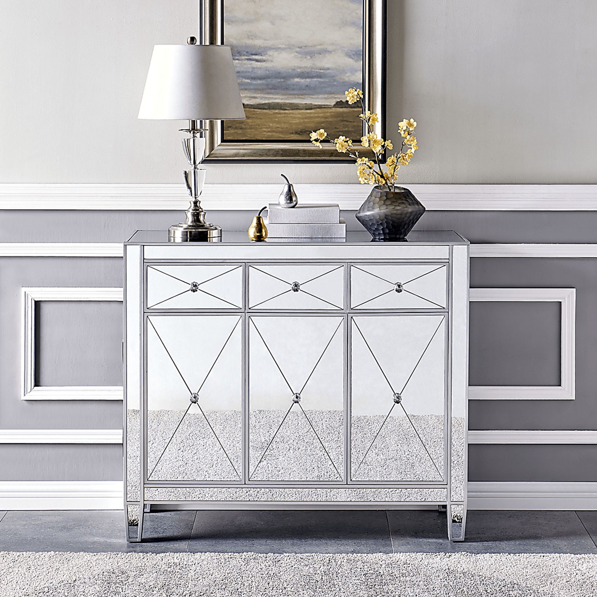 Harrisglen Silver Accent Cabinet - Image 3