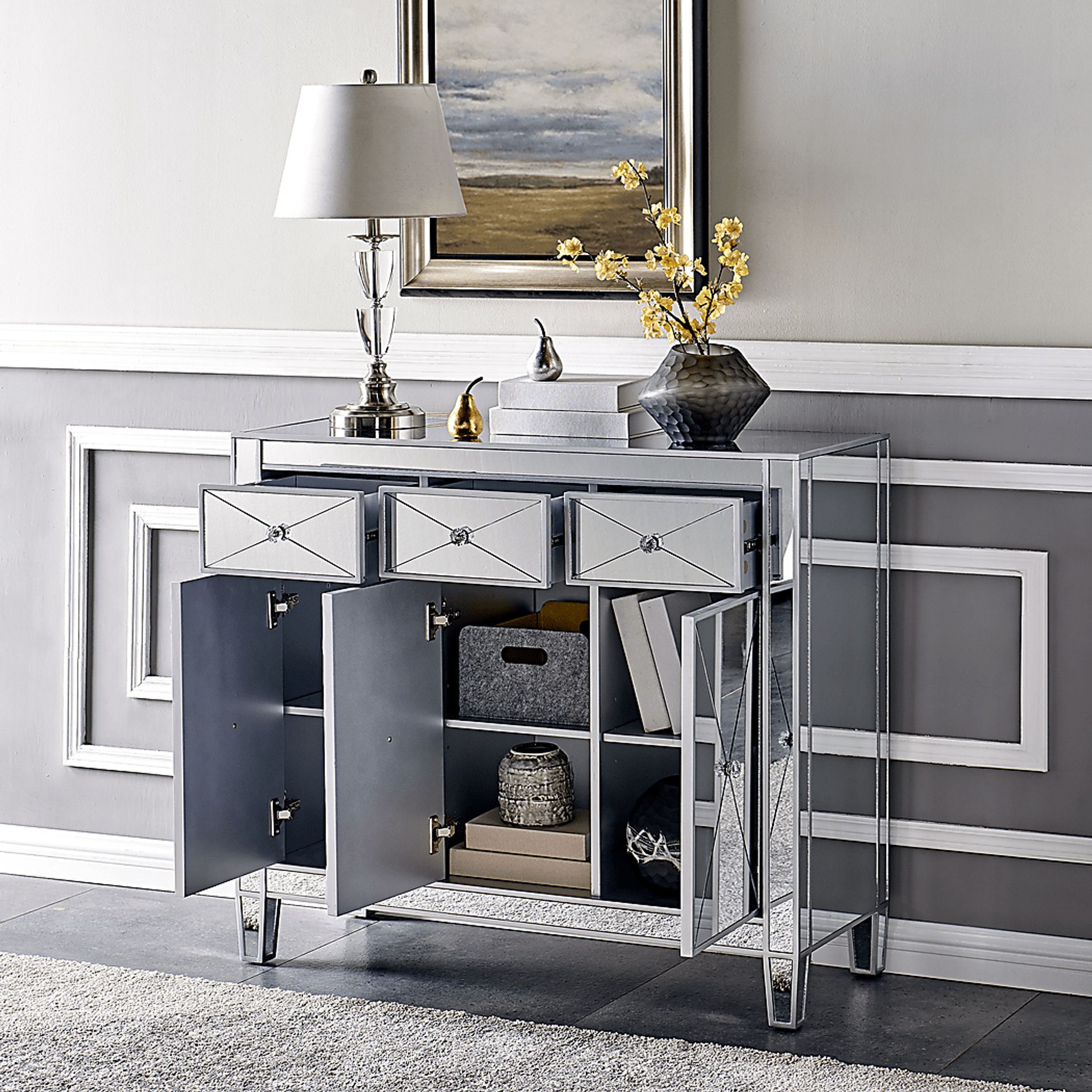 Harrisglen Silver Accent Cabinet - Image 4
