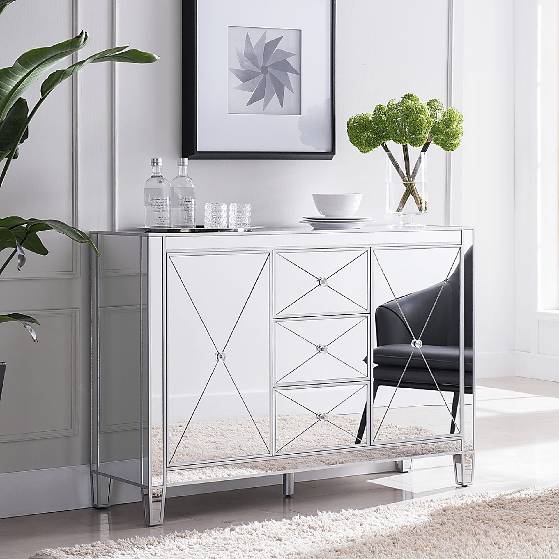 Harrisglen Silver Large Accent Cabinet - Image 3