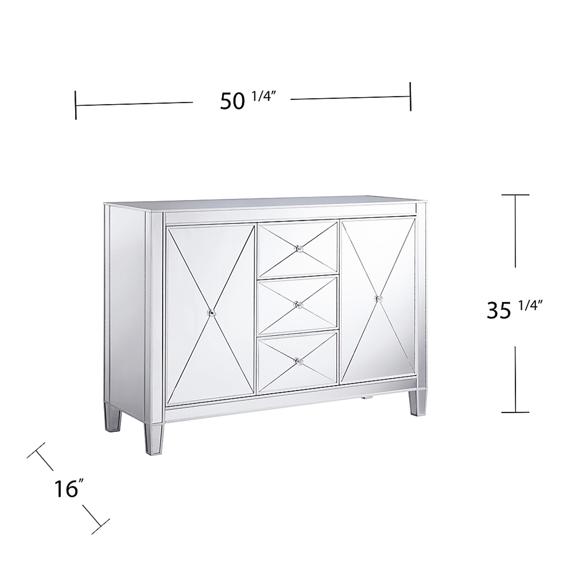 Harrisglen Silver Large Accent Cabinet - Image 5