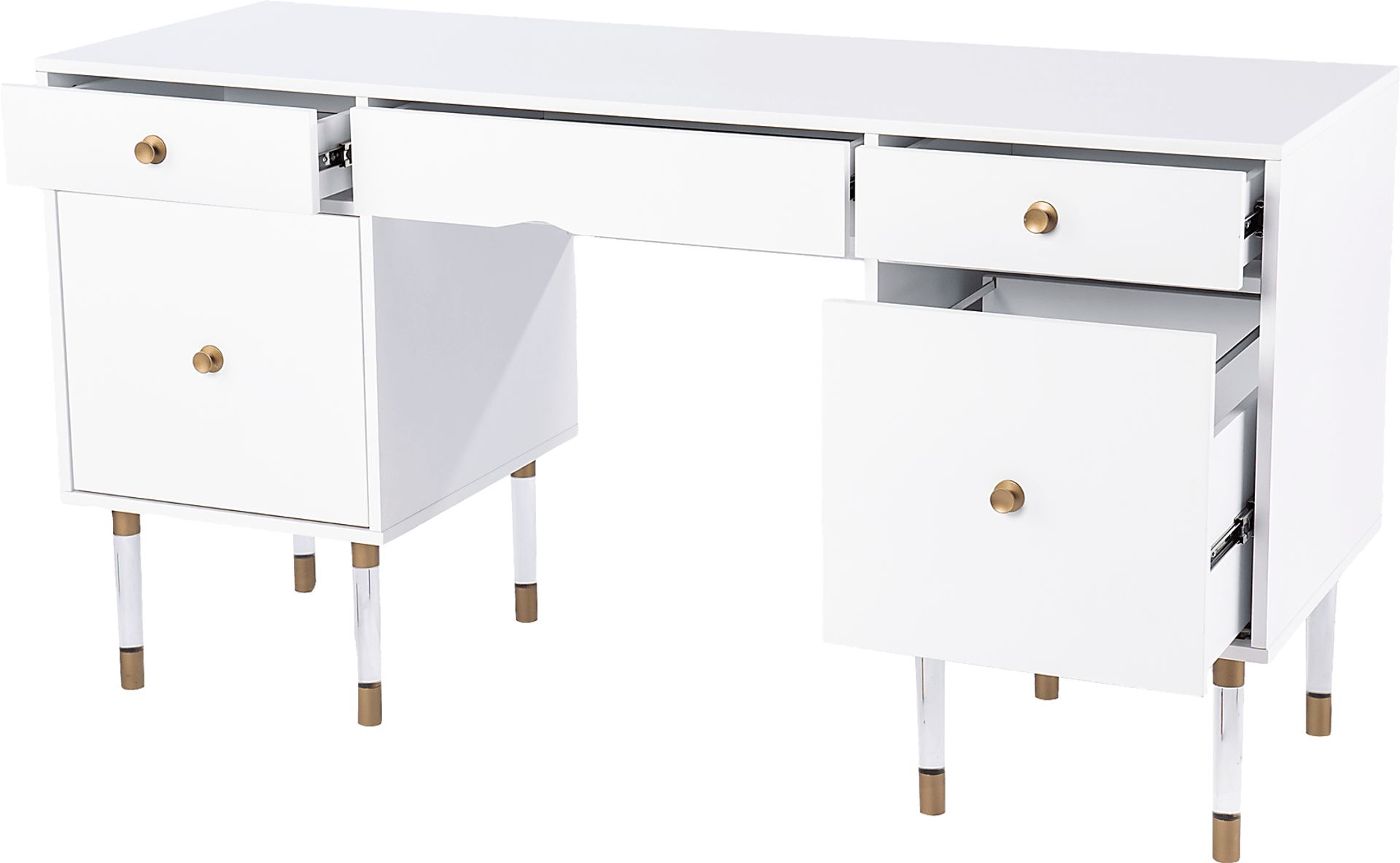 Harrisglen White Desk - Image 5