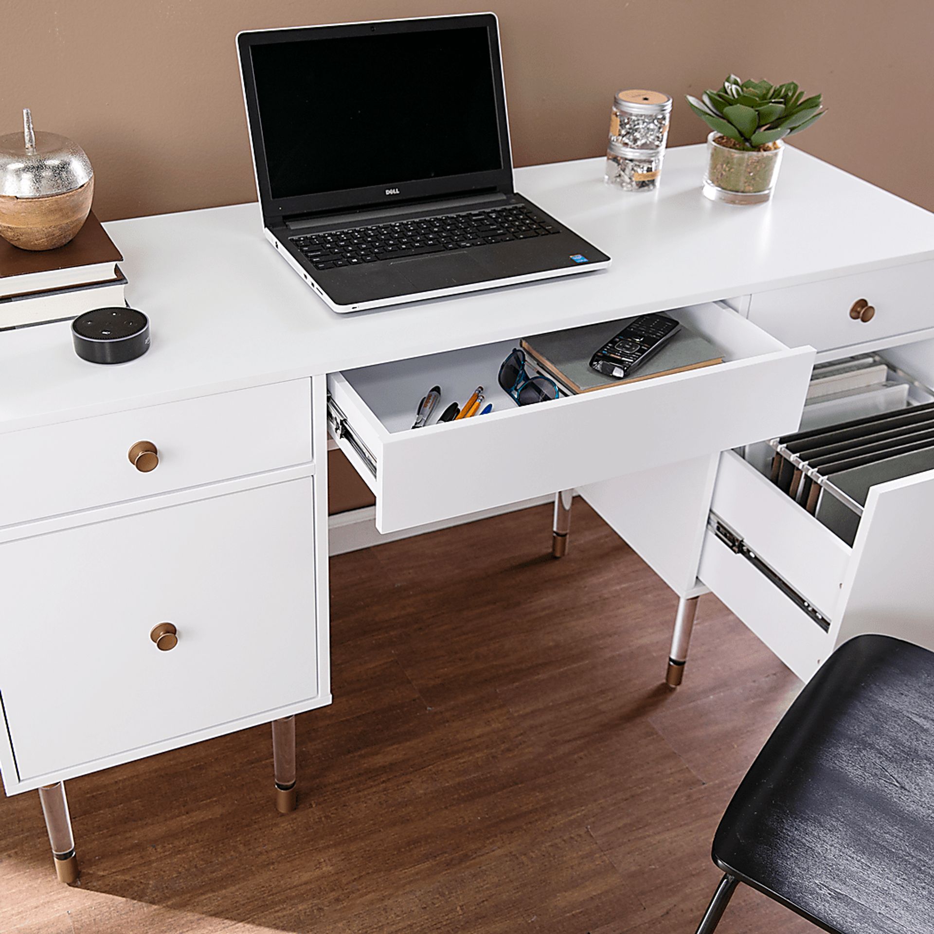 Harrisglen White Desk - Image 6
