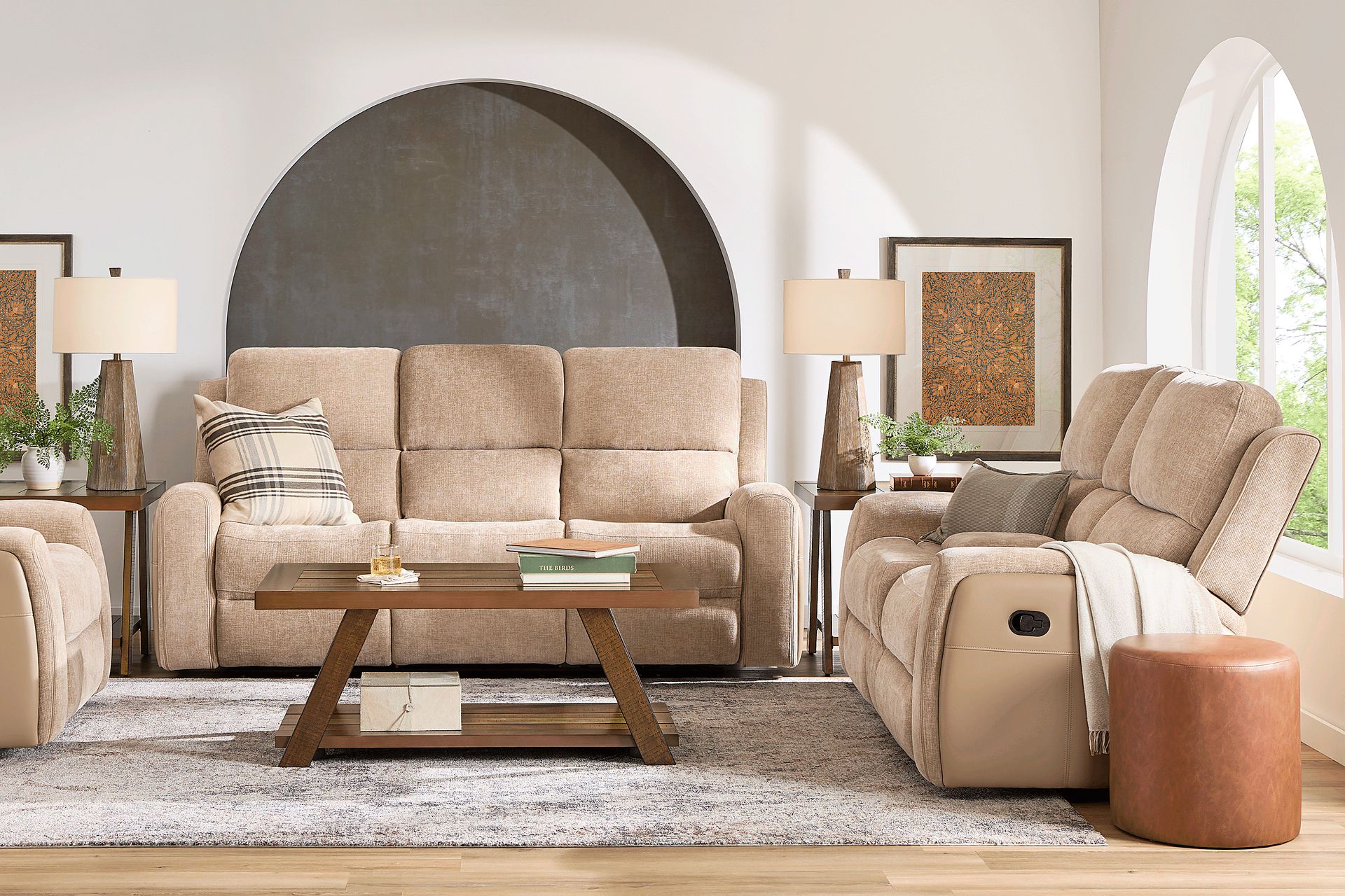 Harrison Beige 2 Pc Reclining Living Room - Image 2