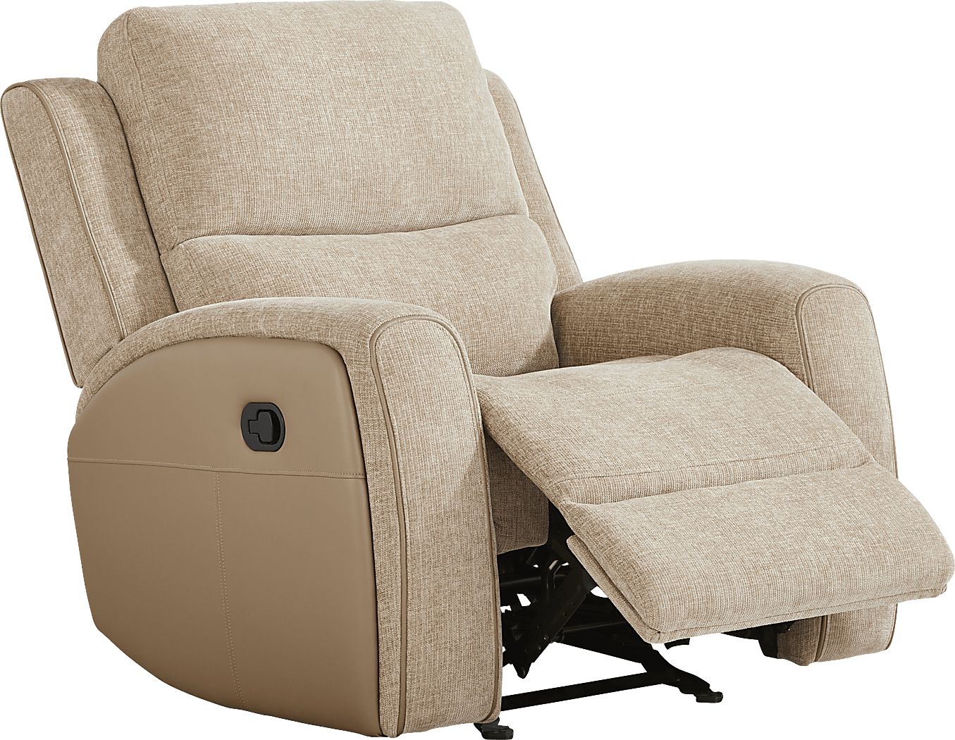 Harrison Beige Glider Recliner