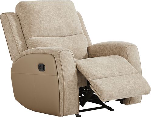 Harrison Beige Glider Recliner