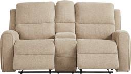 reclining console loveseat