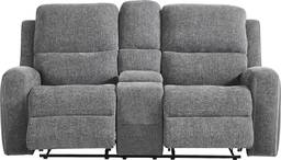 reclining console loveseat
