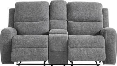 reclining console loveseat