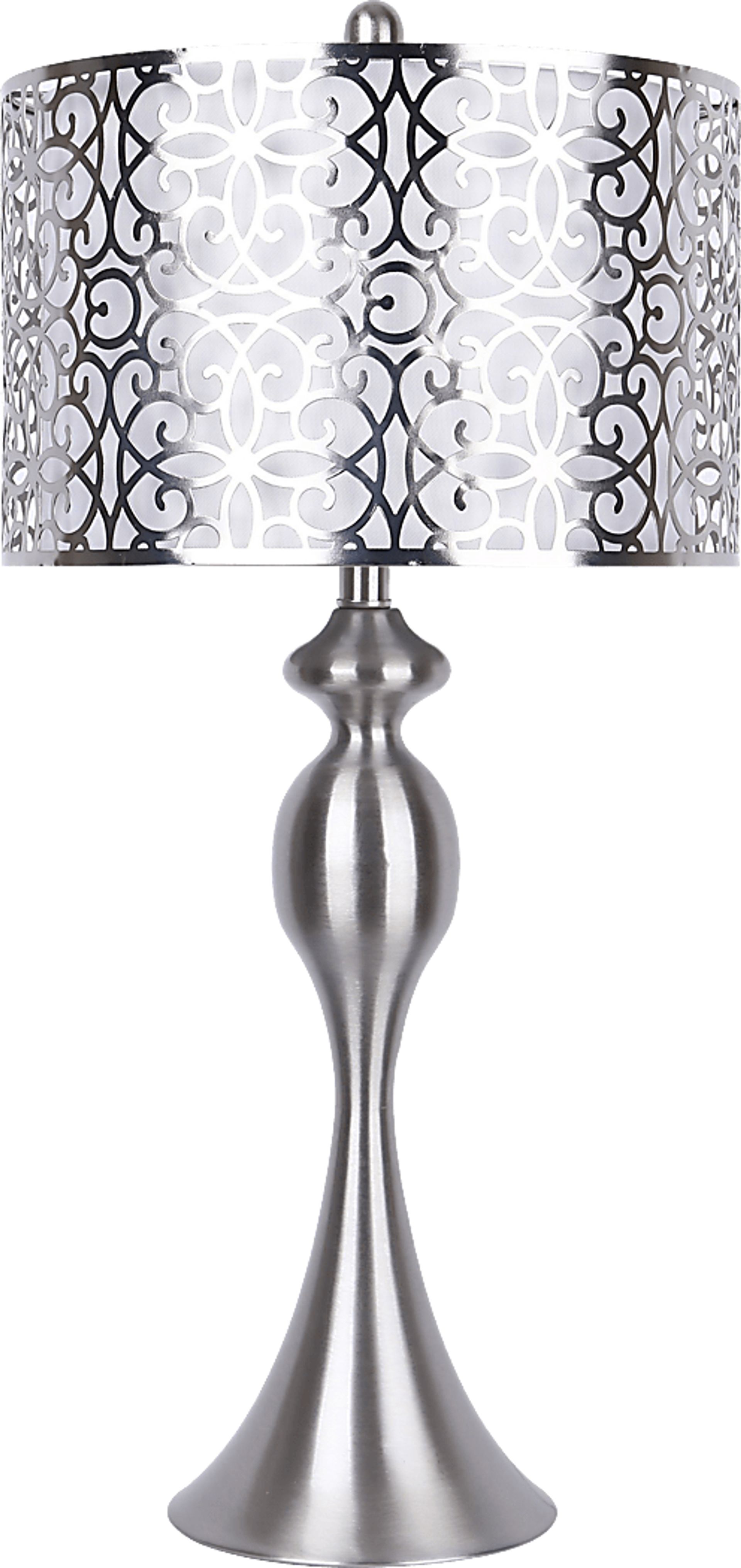 Harrison Club Nickel Table Lamp - Image 1